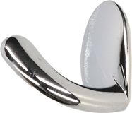 Merkloos Luxe Plakhaken / Handdoekhaken - Chroom Glans - Metaal - Zelfklevend - 3 stuks