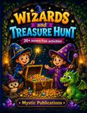 Wizards & Treasure Hunt: 20+ Screen-Free Activities with Mazes, Coloring, Drawing, Counting, Matching, Letter Games, Doodles & More for Kids Ages 4–8 yrs
