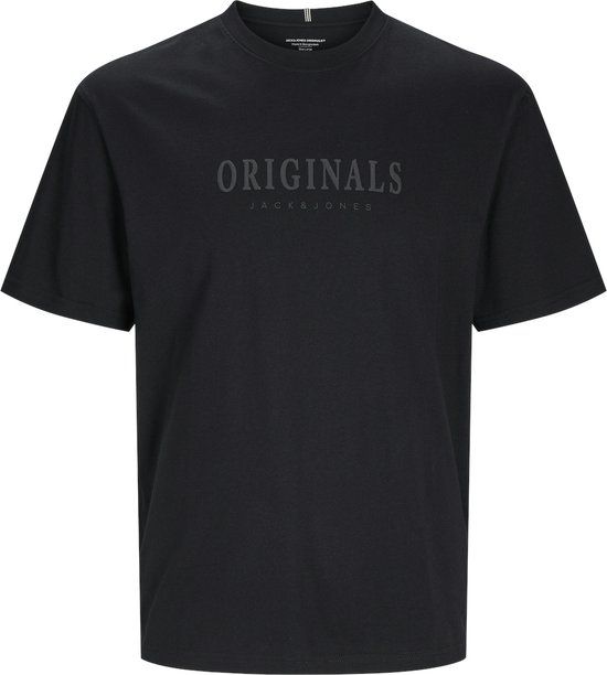JACK&JONES JORFREDERIKSBERG TEE SS CREW NOOS JNR Jongens T-shirt Zwart Maat 140