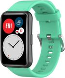 Strap-it Huawei Watch Fit siliconen bandje - aqua