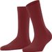 FALKE Family eenkleurig katoen sokken dames rood - maat 35-38