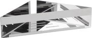 Wenko Turbo-Loc hoekplank Genova Shine, roestvrij staal, zilver, 36 x 8 x 17 cm