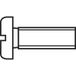 TOOLCRAFT 888667 Vis à tête cylindrique M1.2 10 mm Fente DIN 84 Acier zingué 1 pièce(s)