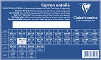 Clairefontaine 33997C - Schilderskarton met witte coating, 24x16 cm, 3mm dik, wit linnen