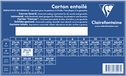 Clairefontaine 33997C - Schilderskarton met witte coating, 24x16 cm, 3mm dik, wit linnen