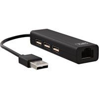 T'nB SA T'nB Hub USB-A naar 3x USB-A en RJ45 Zwart