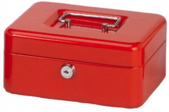 Maul Geldkist GK 3, 200 x 170 x 90 mm, Rood - 4002390037679