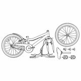vidaXL Vélo enfant 24 pouce 6 vitesses vert