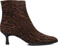 Unisa Lomas Enkellaarsjes - Enkelboots met rits - Dames - Bruin - Maat 38