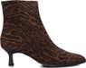 Unisa Lomas Enkellaarsjes - Enkelboots met rits - Dames - Bruin - Maat 38