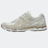 ASICS Gel-NYC Unisex Adultes 4-saisons Lacets Textile White Feather Grey Chaussures Taille 42.5