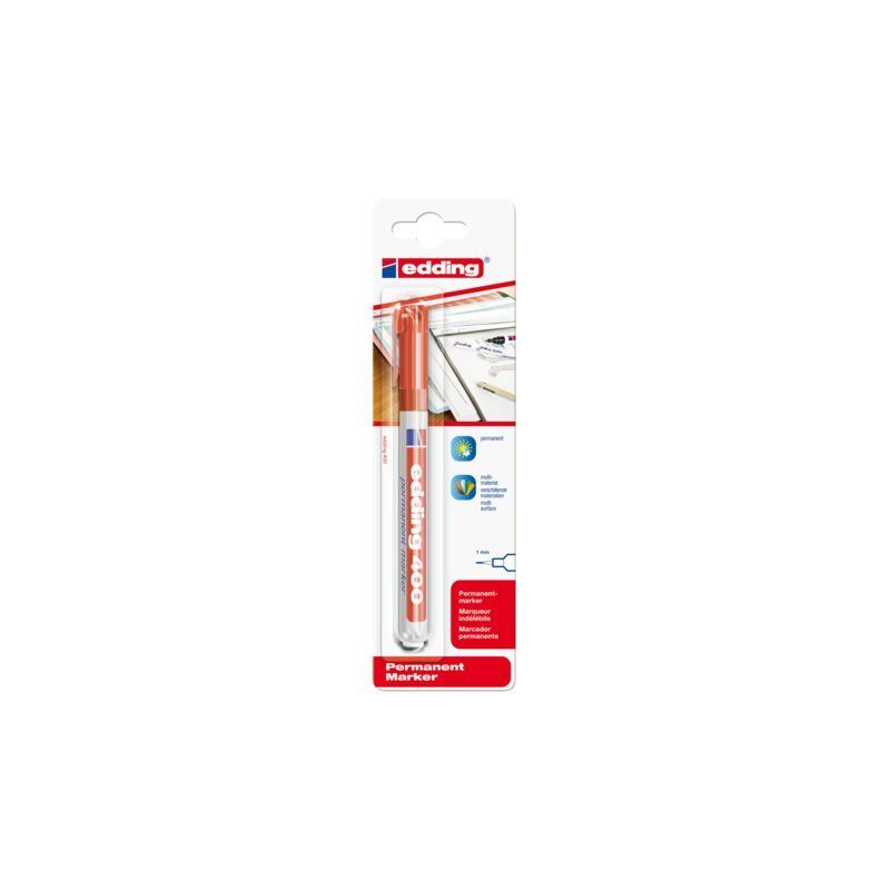 Edding Viltstift 400 rond rood 1mm blister