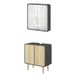 Vicco Ensemble de salle de bain Arla, anthracite/chêne, 2 pièces