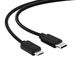 conecto 1,00m USB C naar Mirco USB 2.0 verbindingskabel, datakabel en oplaadkabel, zwart