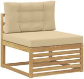 vidaXL - Sofa - Massief Acacia Hout - Wit