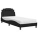 VidaXL Lit "Viana" avec matelas, noir, 80x200 cm, similicuir