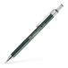 Faber Castell B-136900 vulpotlood TK-Fine met gum en 3 fijne vullingen, hardheid HB, lijndikte 0,9 mm, zwart