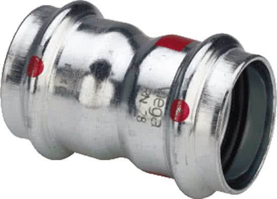 Viega Persfitting met 2 aansluitingen - 4015211558000