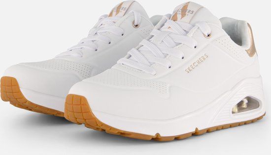 Skechers Uno - Golden Air Dames Sneakers - Wit - Maat 36