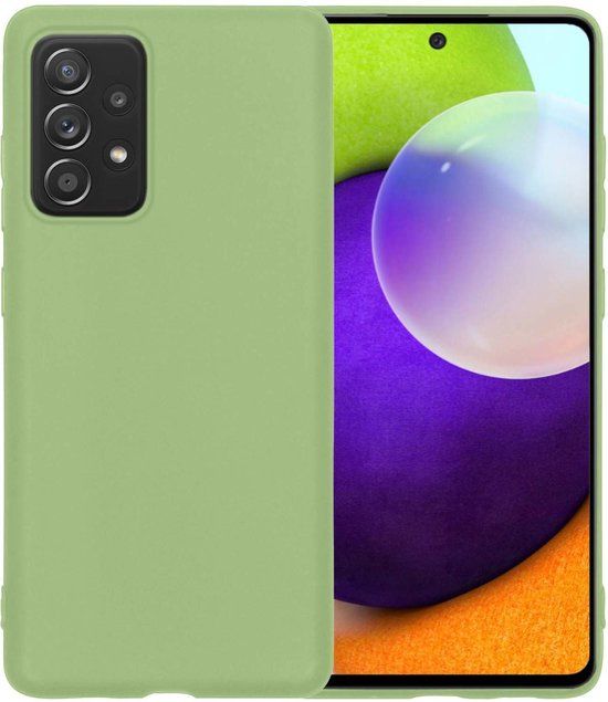 Groen Samsung Galaxy A52 / A52 5G Siliconen Hoesje | Back Cover