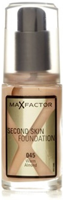 Max Factor Second Skin Foundation 045 warm almond