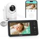 Babyfoon met camera - 5 inch display - 1080p HD - Nachtzicht - 370 m bereik