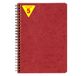 Clairefontaine 785662Cpack Age Bag Pak met 5 Notitieboekjes met Opbergvakken Rood - A5 14,8x21 cm - 120 Uitscheurbare Pagina's Gelijnd + 3 Tabs met Opbergvak - Omslag Karton met Lederkorrel