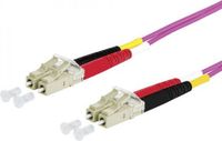 METZ CONNECT 151S1JOJO10E Câble de raccordement fibre optique 1,00 m Violet [2x connecteur LC - 2x connecteur LC] 50/125 µ Multimode OM4