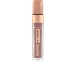 L'Oréal Make-Up Designer Les Chocolats Lipstick - 858 Oh My Choc! - Bruin - Ultra Matte Lippenstift met Chocoladegeur - 7,6 ml
