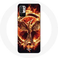 Maniacase Hoesje voor Xiaomi Redmi Note 10 5G Hongerspelen Film Logo