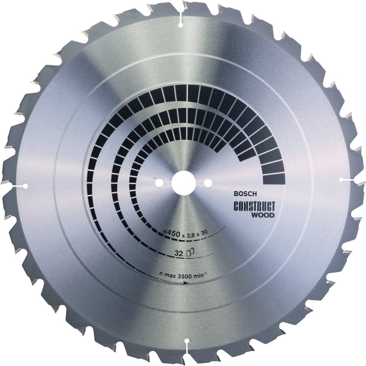 Bosch Cirkelzaagblad Construct Wood 450 x 30 x 3.8 mm 32T - 3165140194778