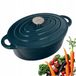 NOIS Tierra Braadpan Fonte Ovaal 34cm 6.5L Bleu Mer