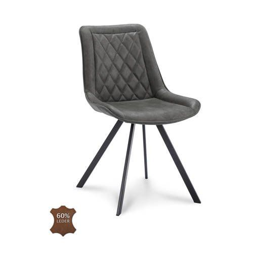 Eetkamerstoel Julius (set van 2) - Zwart