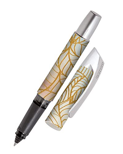 Online Rollerball Campus Golden Leaves 61494/3D) Cartridges met ergonomisch handvat, standaard inktpatronen, voor rechts- en linkshandigen, voor school, universiteit, veelpennen