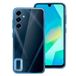 Cool Beschermhoes voor Samsung A165 Galaxy A16 / A16 5G, metalen rand, blauw