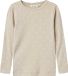 LIL' ATELIER NAME IT NMFGAGO LS SLIM TOP LIL NOOS - Meisjes - Blouses - Maat 110 - Katoen/Lyocell/Elastaan - Gestipt - Ronde hals - Lange mouw - Slim Fit - Casual - Gray Morn