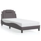 VidaXL Bedframe "Viana" Kunstleer Grijs 90x190 cm