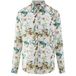 OLYMP Casual Regular Fit Linnen Overhemd beige, Bedrukt