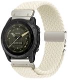 By Qubix Qubix - Braided Nylon Watch Strap for Garmin Tactix 8 - 47mm - 22mm Quickfit - Starlight