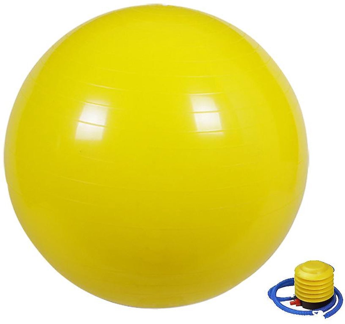 Padisport Yoga bal inclusief pomp - Pilates bal - Yoga bal - klein - Fitness bal - Zwangerschapsbal - 65 cm - Geel