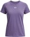 Under Armour UA Rival Core SS-PPL Dames Sportshirt - Paars Luxe - Maat M