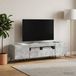 Maison Exclusive - meuble TV LED en aspect béton, fabriqué en panneaux de fibres de bois