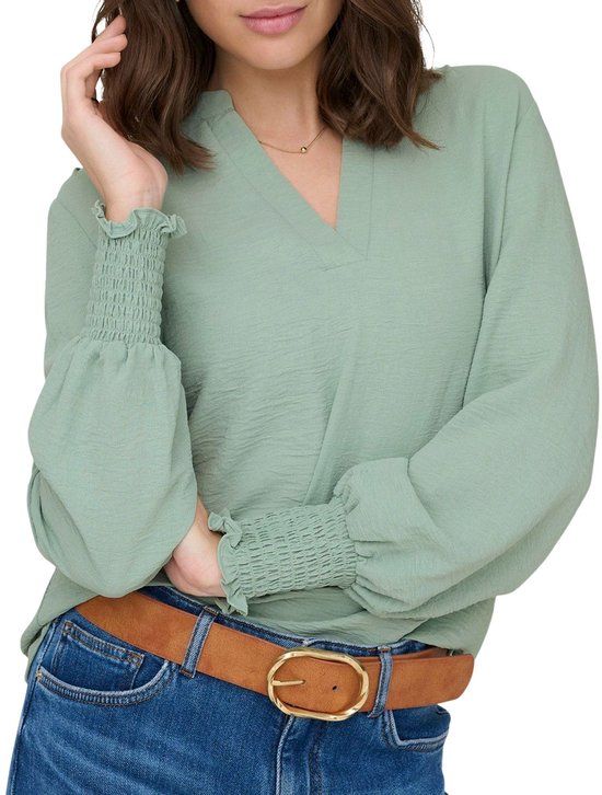 Only Mette Blouse Dames - Maat XS - Groen
