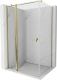 Mexen Mist T cabine de douche pivotante 70 x 100 cm, transparent, or