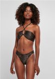 Urban Classics AOP Hot V Leo Bikini set Bruin XS