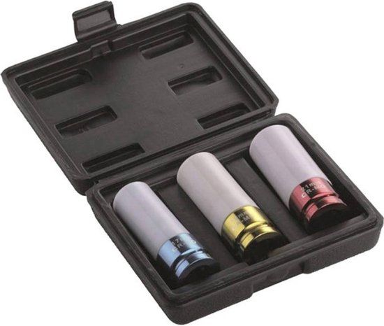 Aerotec 2009533 Moerset 1/2 Inch (12,5 mm) - Incl. kunststof koffer - 1 set