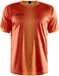 Craft Progress 2.0 Shirt Korte Mouw Heren - Oranje / Zwart | Maat: XL