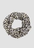s.Oliver Snood crème met panterprint van viscose voor dames