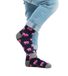 Moustard 1 paire de chaussettes enfant coton Moustard, chaussettes imprimé éléphant, chaussettes bambin 20S-ELEP noir/rose/gris