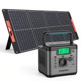 SWAREY chargeur 555Wh avec panneau solaire 100W, centrale électrique, générateur solaire 550W (crête 1100W) batterie domestique avec charge rapide bidirectionnelle USB-C 140W